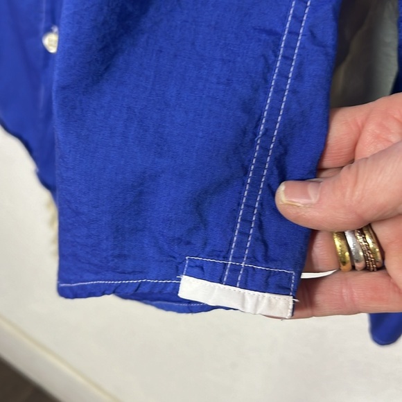 Arthur & Fox Paris Bright Blue Long Sleeve Cotton Button Down Shirt XL - Picture 4 of 10